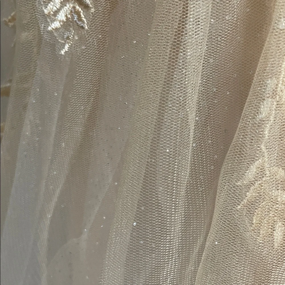 Elegant Cream Gown with Lace Details - Picture 6 of 8